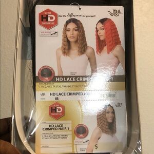 HD Lace Crimped Hair 1B - Black